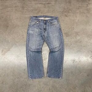 Levi's 505‎ Blue Denim Jeans Medium Wash Relaxed Straight Fit Men's 34x30